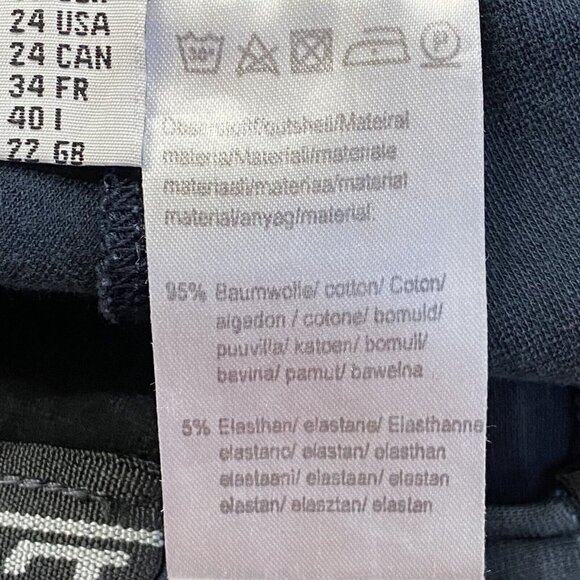 Equestrian ELT Riding Pants Leg Patches Horse Ladies Blue 24/XS 1-25 - Picture 8 of 9